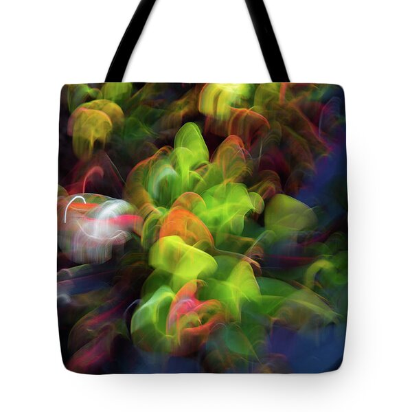 Rainbow Flower Spiral Fractal Tote Bag Purse Handbag For Women Girls 